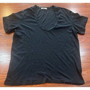 BUCK MASON BLACK WOMEN TEE SZ MEDIUM